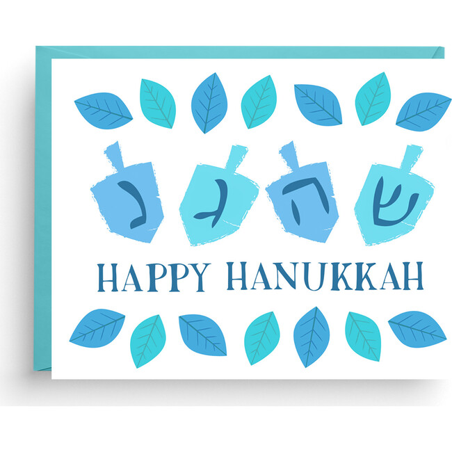 Hanukkah Dreidel Holiday Card - Paper Goods - 1