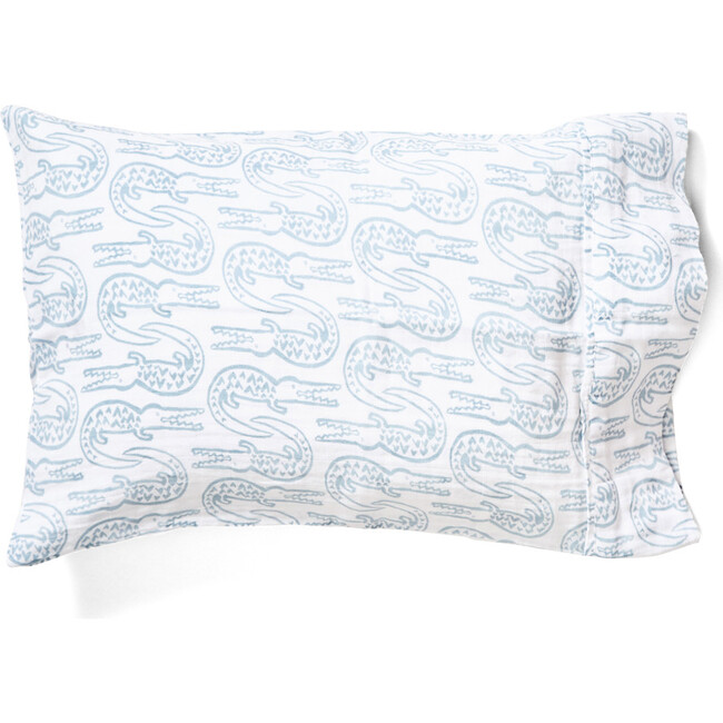 Toddler Pillowcase - Alligator | Bay Blue - Pillows - 1