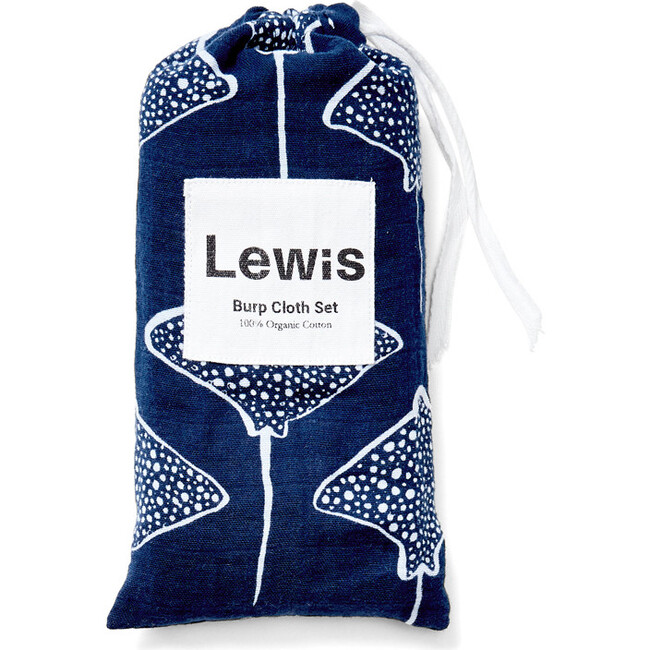 Burp Cloth Set - Stingray | Denim - Burp Cloths - 1