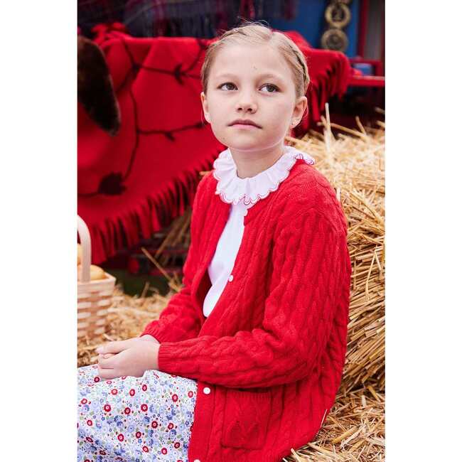 London Blouse, Red - Blouses - 2