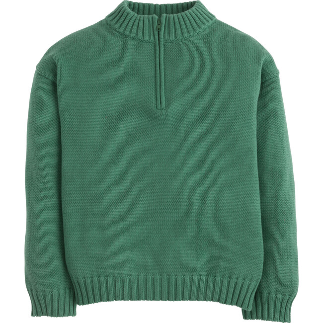 Quarter Zip Sweater, Hunter Green