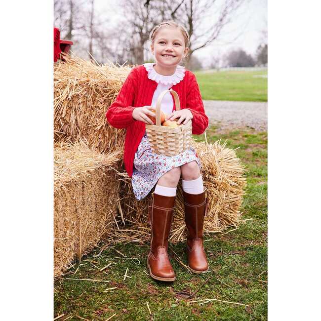 Classic Cashmere Blend Cardigan, Red - Cardigans - 3