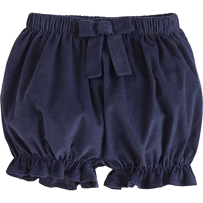 Bow Bloomer, Navy Corduroy - Bloomers - 1
