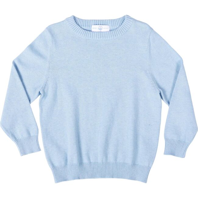 Christopher Crewneck Sweater, Bay Tree Blue - Sweaters - 1