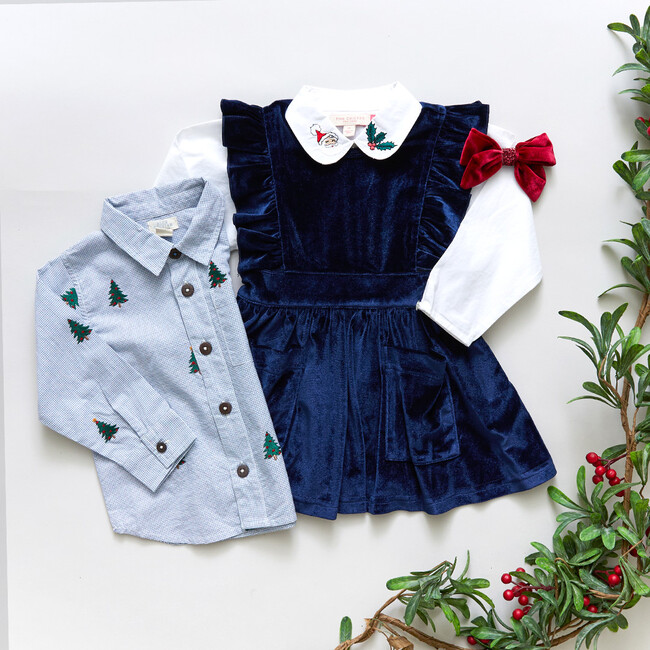 Camille Jumper, Navy Velour - Jumpers - 4