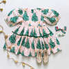 Maribelle Dress, Pink Trees - Dresses - 5