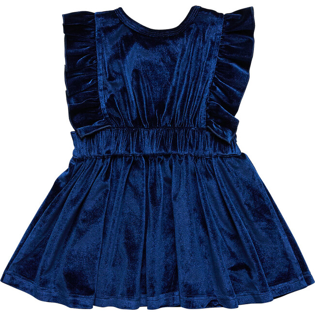 Camille Jumper, Navy Velour - Jumpers - 5