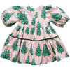 Maribelle Dress, Pink Trees - Dresses - 6