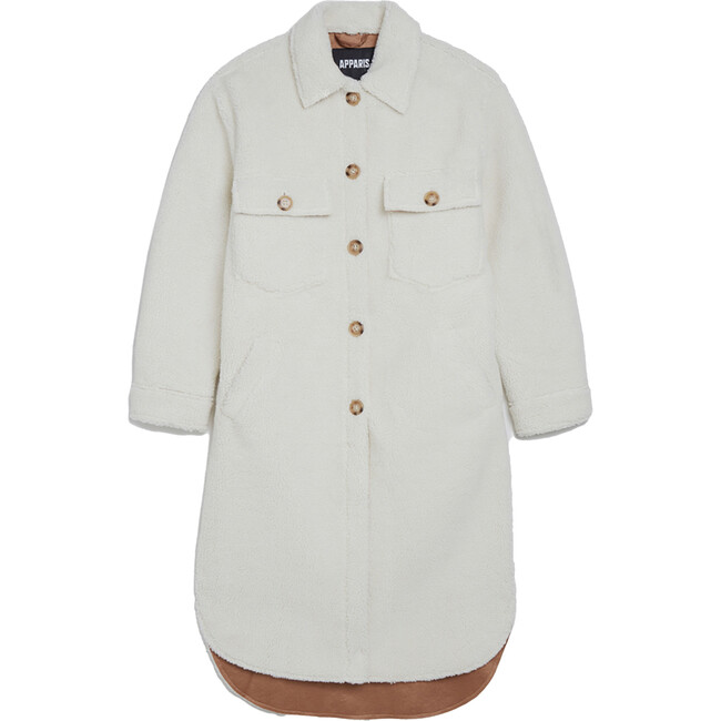 Women's Wes Shacket, Ivory - Coats - 1
