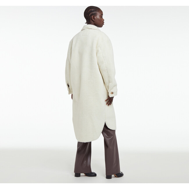 Women's Wes Shacket, Ivory - Coats - 3