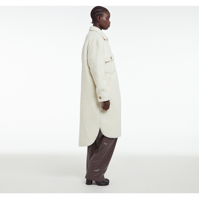 Women's Wes Shacket, Ivory - Coats - 4