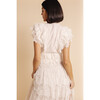 Women's Midi Lace Dress, Linen - Dresses - 2