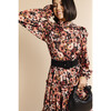 Women's Tiered Midi Dress, Autumn Bouquet - Dresses - 2 - thumbnail