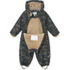 Wisti Snowsuit, Print Military Green - Snowsuits - 4