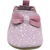 Glitzy Bow Slip Ons, Light Pink - Slip Ons - 3