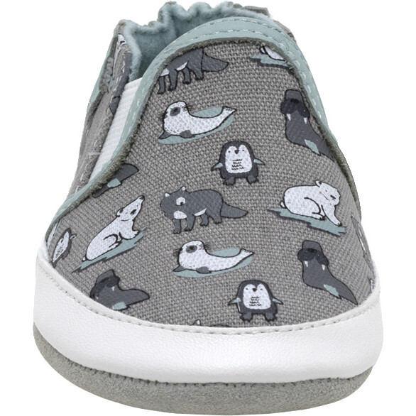 Artic Friends Slip Ons, Grey - Slip Ons - 3