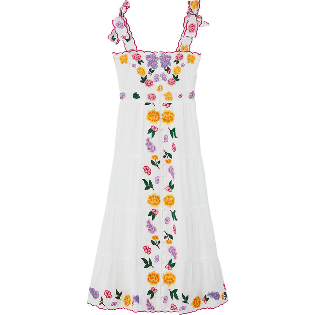 Sophie Embroidered Maxi Dress, Ivory - Dresses - 1
