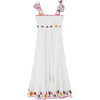 Sophie Embroidered Maxi Dress, Ivory - Dresses - 2 - thumbnail