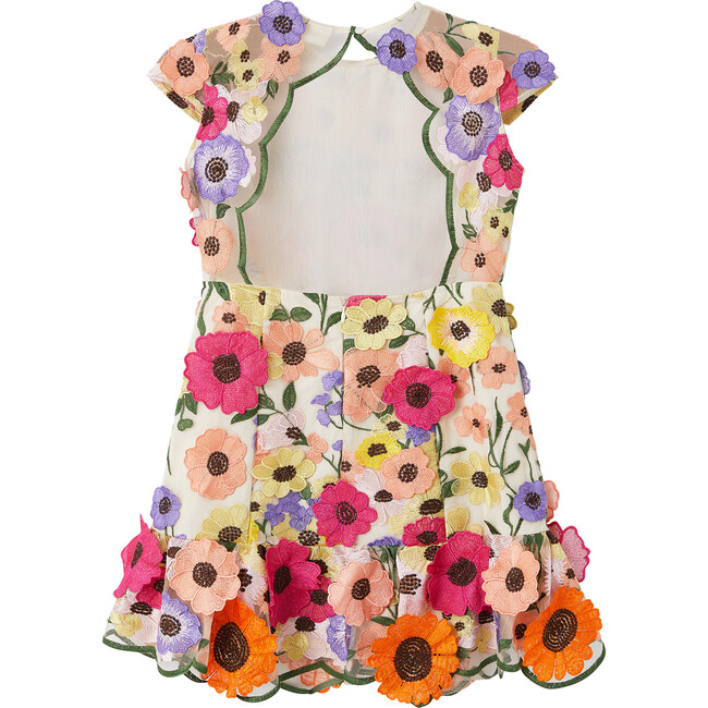 Britney Embroidered Floral Dress, Floral - Dresses - 2
