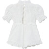 Baby Eloise Embroidered Romper, Ivory - Rompers - 2
