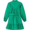 Gabrielle Cotton Dress, Emerald - Dresses - 2