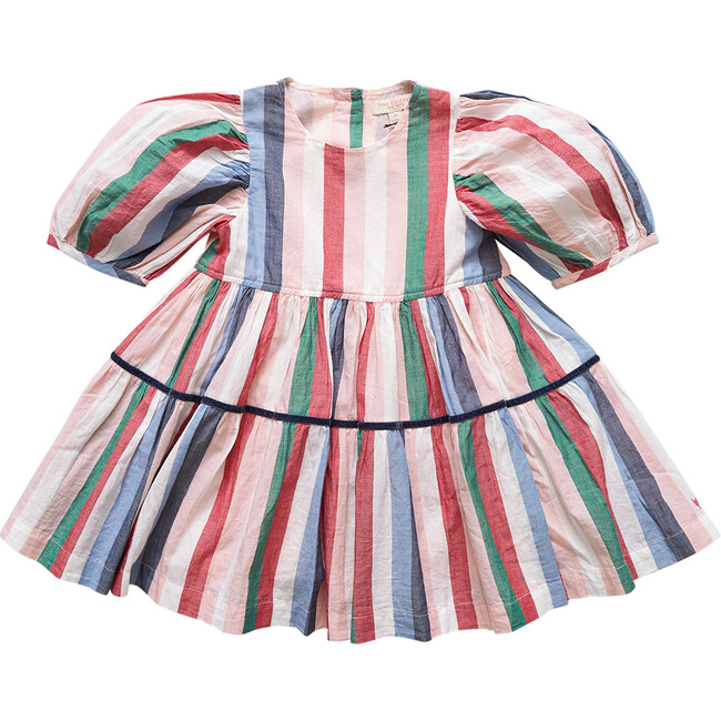 Maribelle Dress, Holiday Stripe