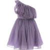 Izorah Off Shoulder Glitter Dress, Purple - Dresses - 2