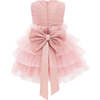 Dotted Glitter Tulle Dress, Pink - Dresses - 2