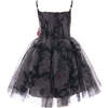 Montebello Rose Bud Dress, Black - Dresses - 2