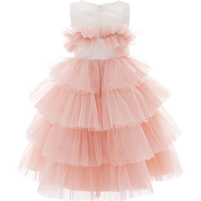 Madera Tiered Tulle Dress, Pink