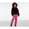 Lily Kids Faux Fur Jacket, Noir - Coats - 2