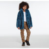 Stella Kids Faux Fur Jacket, Stone Blue - Jackets - 2
