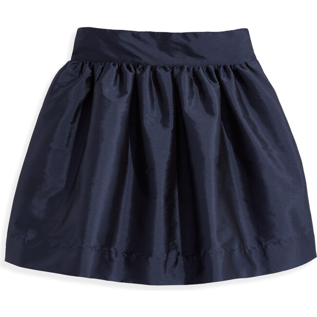 Party Skirt, Navy Taffeta