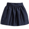 Party Skirt, Navy Taffeta - Skirts - 1 - thumbnail