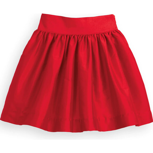 Party Skirt, Red Taffeta
