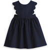 Adalene Scalloped Jumper, Navy Cord - Jumpers - 1 - thumbnail