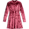 Sloane Crushed Velvet Dress, Dusty Rose - Dresses - 1 - thumbnail