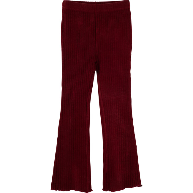 Janis Flare Sweatpant, Ruby Red - Sweatpants - 1