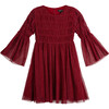 Carrie Tulle Dress, Ruby Red - Dresses - 1 - thumbnail