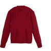 Women's Eva Sweater, Burgundy - Sweaters - 1 - thumbnail
