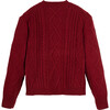 Women's Eva Sweater, Burgundy - Sweaters - 2