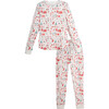 Women's Eden Holiday Pajama Set, Mr. Boddington's Village - Pajamas - 1 - thumbnail