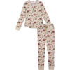 Women's Eden Holiday Pajama Set, Holiday Woodland - Pajamas - 1 - thumbnail