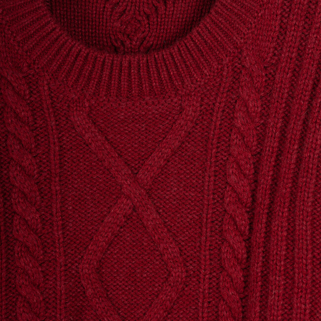 Women's Eva Sweater, Burgundy - Sweaters - 3