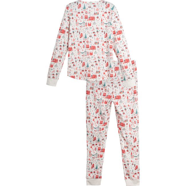 Women's Eden Holiday Pajama Set, Mr. Boddington's Village - Pajamas - 3