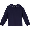 Nour Top, Navy - Shirts - 2