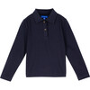 Finley Long Sleeve Polo, Navy - Shirts - 1 - thumbnail