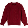 Evelyn Sweater, Burgundy - Sweaters - 1 - thumbnail