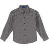 Max Button Down, Black & Cream Flannel - Shirts - 1 - thumbnail