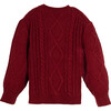 Evelyn Sweater, Burgundy - Sweaters - 2